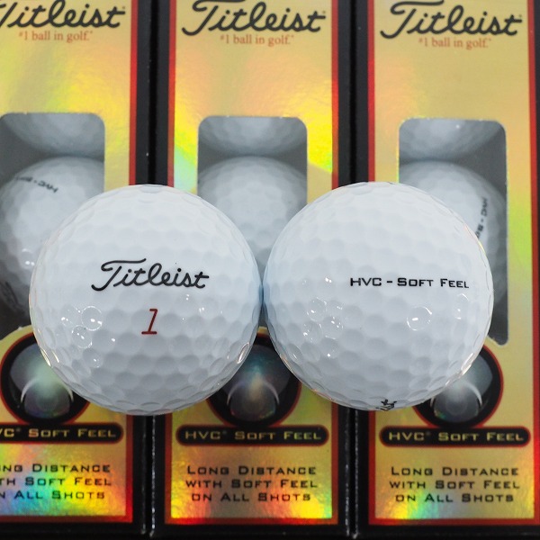 実際に弊社で買取させて頂いた【未使用】Titleist/タイトリスト HVC SOFT FEEL ゴルフボール ホワイト 1ダースの画像 1枚目