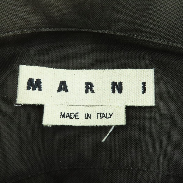 実際に弊社で買取させて頂いた【JPタグ】MARNI/マルニ ヴァージンウールシャツ CUMU0061A0TW839/46の画像 2枚目