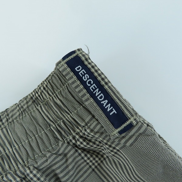 実際に弊社で買取させて頂いたDESCENDANT/ディセンダント チェック ハーフパンツ/ショーツ 2の画像 3枚目