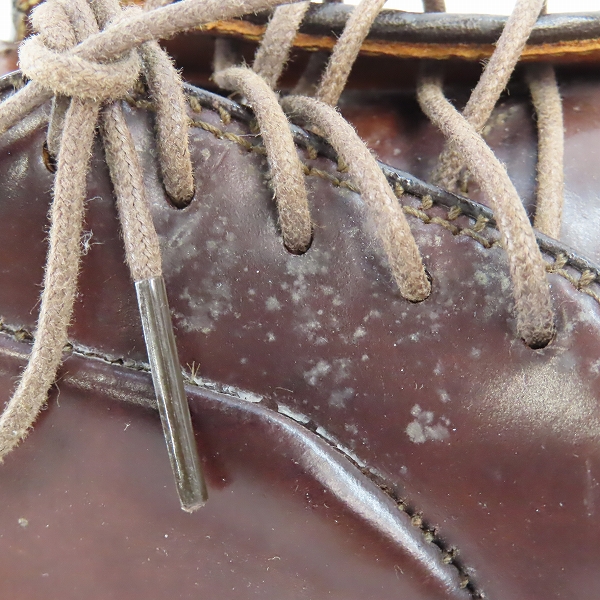 実際に弊社で買取させて頂いたALDEN/オールデン SHELL CORDOVAN LEATHER/シェルコードバンレザー プレーントゥ シューズ 990/7.5Dの画像 9枚目