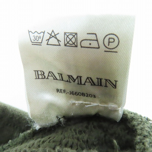 実際に弊社で買取させて頂いたBALMAIN/バルマン バイカースウェットパンツ J660B203/Mの画像 5枚目