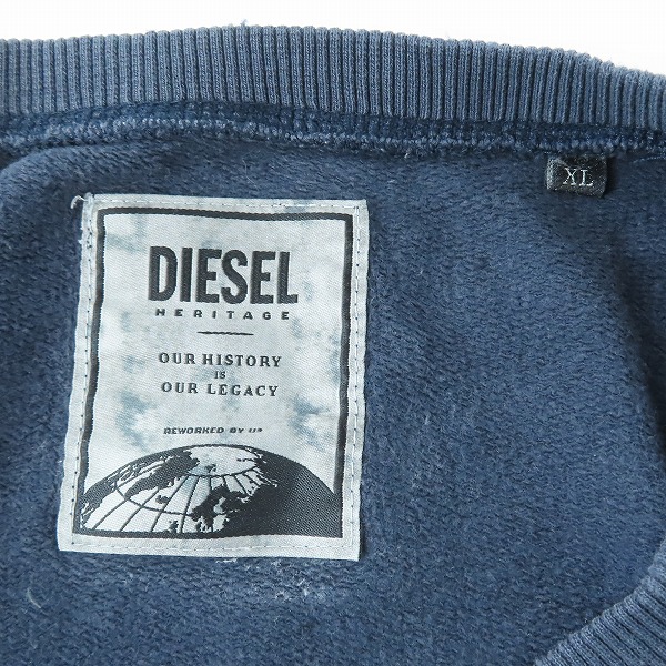 実際に弊社で買取させて頂いたDIESEL/ディーゼル ロゴ スウェット/トレーナー/XLの画像 2枚目