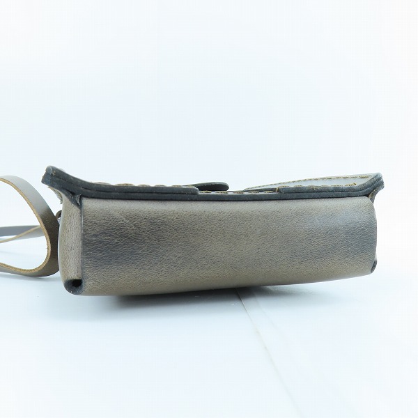 実際に弊社で買取させて頂いたHERZ/ヘルツ ショルダーポーチ/バッグ ダークブラウンの画像 2枚目