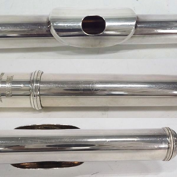 実際に弊社で買取させて頂いたYAMAHA/ヤマハ YFL211S/YFL-211S フルート 頭部管 SILVER刻印有り Eメカ付 ハードケース付の画像 2枚目