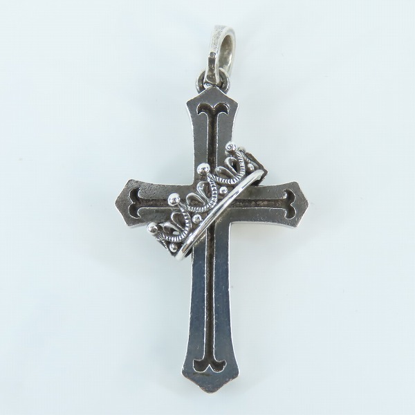 実際に弊社で買取させて頂いたJustin Davis/ジャスティンデイビス Cross With Crown/クロスウィズクラウン ペンダント SPJ122の画像 1枚目