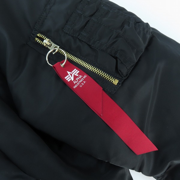 実際に弊社で買取させて頂いたNIKE×ALPHA INDUSTRIES/ナイキ×アルファインダストリーズ リバーシブル MA-1 フライトジャケット Lの画像 7枚目