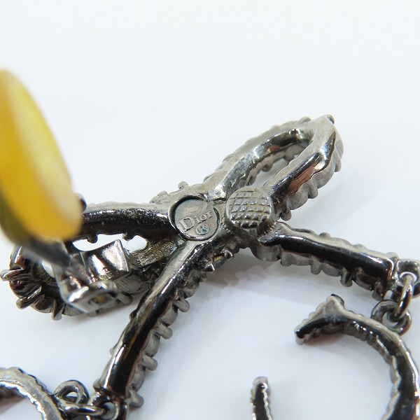 実際に弊社で買取させて頂いたChristian Dior/クリスチャンディオール リボン/ロゴ イヤリング/両耳の画像 6枚目