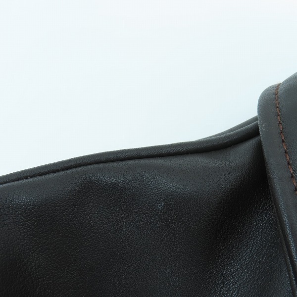 実際に弊社で買取させて頂いたAero LEATHER/エアロレザー エディフィス別注 ハーフベルデッド ホースハイドレザージャケット/36の画像 4枚目