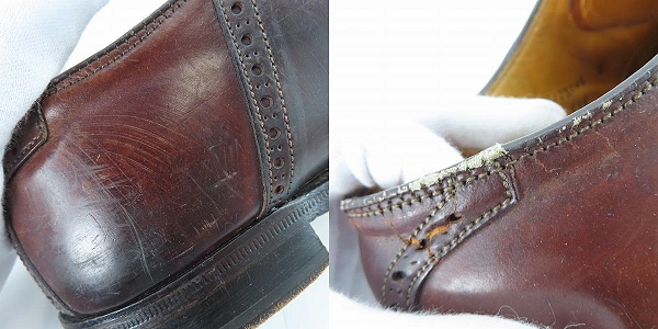 実際に弊社で買取させて頂いたAlden/オールデン コードバン サドルシューズ プレーントゥ 994/7.5 の画像 6枚目