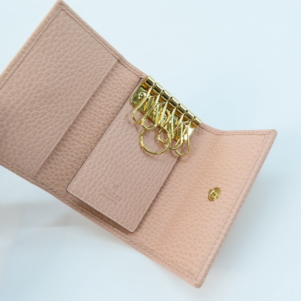 実際に弊社で買取させて頂いたGUCCI/グッチ GGマーモント レザー 6連 キーケース 456118の画像 3枚目