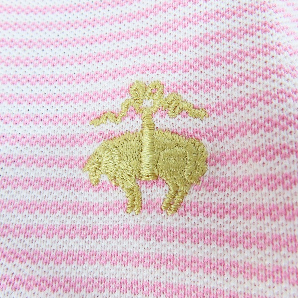 実際に弊社で買取させて頂いたBrooks brothers/ブルックスブラザーズ  ボーダー ポロシャツ/Mの画像 5枚目