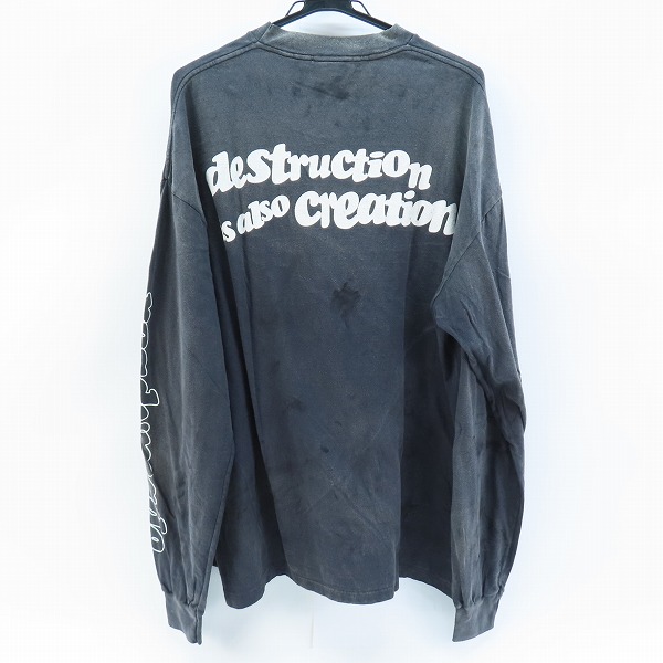 実際に弊社で買取させて頂いた【未使用】READYMADE/レディメイド 24AW LS T DESTRUCTION/ディストラクション ロングスリーブ RM-P01-0000-081/XXLの画像 1枚目