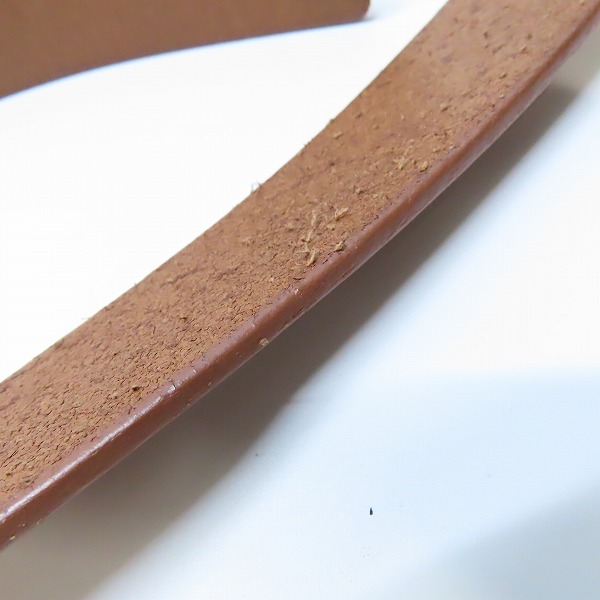 実際に弊社で買取させて頂いたLACOSTE/ラコステ ロゴバックル レザー ベルトの画像 4枚目