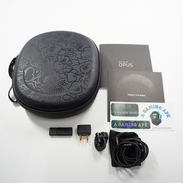 実際に弊社で買取させて頂いたRAZER X A BATHING APE/レイザー ×アベイジングエイプ 1G73182921 OPUS NEON CAMO HEADSET ヘッドフォン 動作確認済みの画像 8枚目