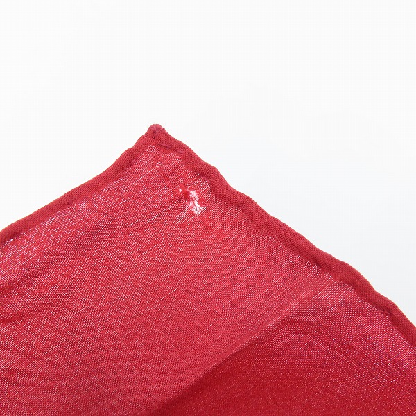 実際に弊社で買取させて頂いたCHANEL/シャネル ペイズリー柄 シルクスカーフ/ストールの画像 4枚目