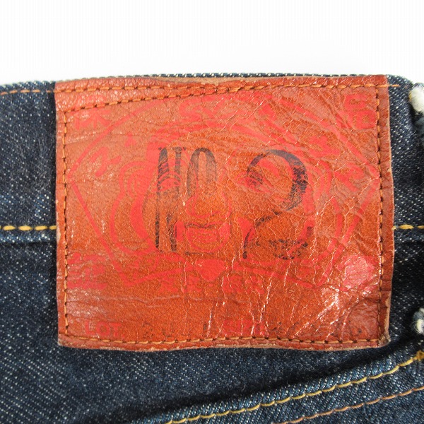 実際に弊社で買取させて頂いたEVISU/エヴィス エビス  Lot.2001 No.2 戎 カモメペイント デニムパンツ/40×35の画像 2枚目