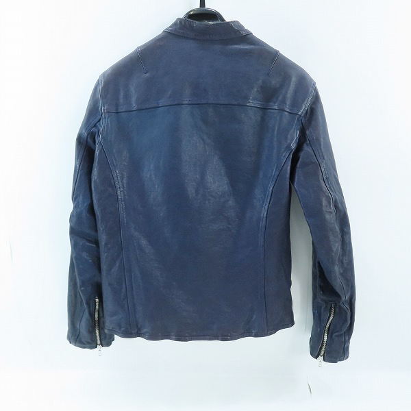 実際に弊社で買取させて頂いたBACKLASH/バックラッシュ シングルライダース ジャパンホースレザー 1606-01/Mの画像 1枚目