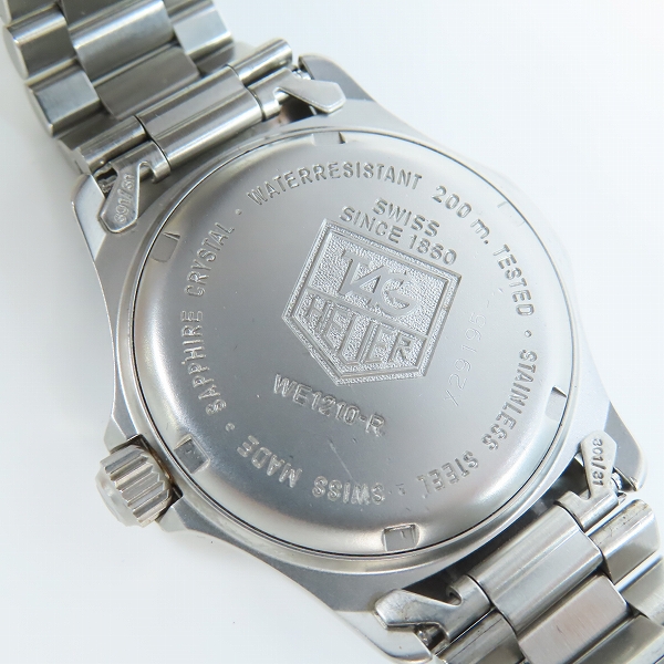 実際に弊社で買取させて頂いたTAG HEUER/タグホイヤー Professional 200M WE1210-R 腕時計【動作未確認】の画像 4枚目