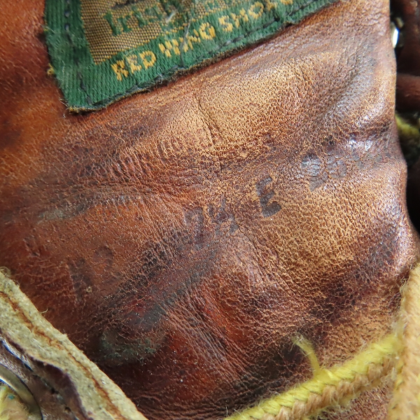 実際に弊社で買取させて頂いたRED WING/レッドウィング 半円犬タグ 875 アイリッシュセッター/7.5Eの画像 6枚目