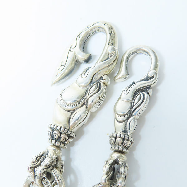 実際に弊社で買取させて頂いた【ギャラ付き】ZOCALO/ソカロ silver950/シルバー ダブルリンク バード ドージェ ウォレットチェーンの画像 2枚目