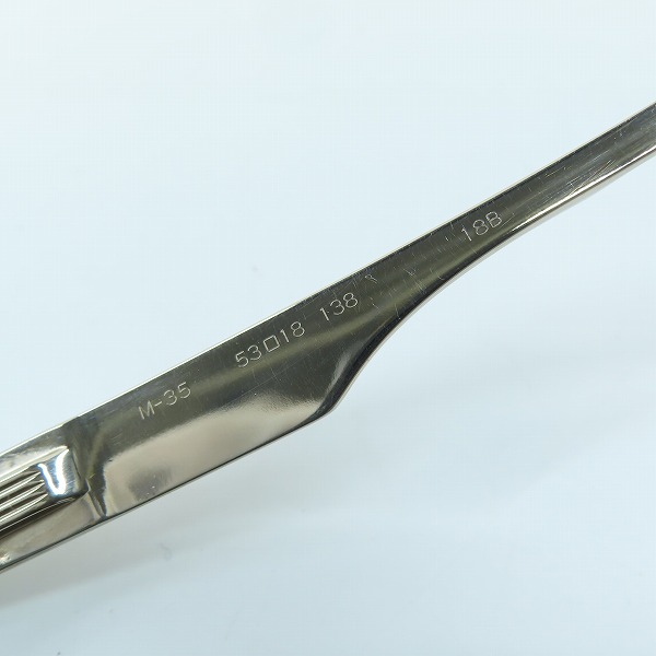 実際に弊社で買取させて頂いた999.9/フォーナインズ M-35 メガネ 眼鏡 めがね フレームのみの画像 5枚目