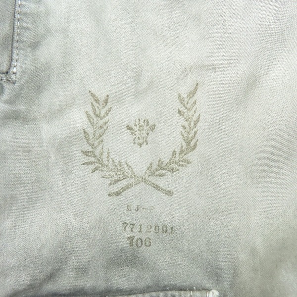 実際に弊社で買取させて頂いたkiminori morishita/キミノリモリシタ  ビーズ 刺繍 加工 カーゴパンツ の画像 7枚目