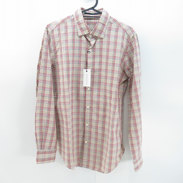 実際に弊社で買取させて頂いたTOMORROWLAND/トゥモローランド  チェック コットン 長袖シャツ/63-01-31-01102/M