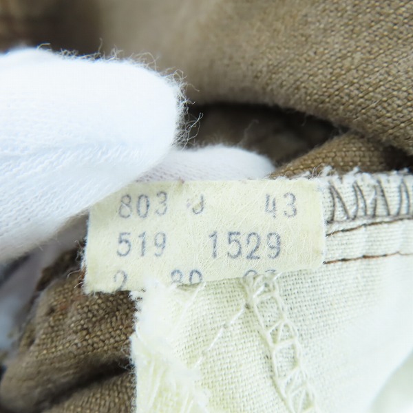 実際に弊社で買取させて頂いたLevis/リーバイス 80s ヴィンテージ 刻印3 白タブ コーデュロイパンツ 519-1529 W33 L36の画像 4枚目