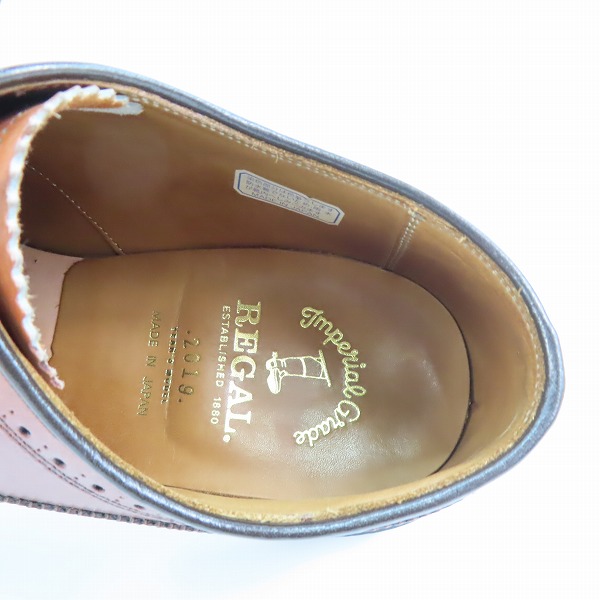 実際に弊社で買取させて頂いたREGAL/リーガル 2019年イヤーモデル  ビジネスシューズ W75B/26.0の画像 4枚目