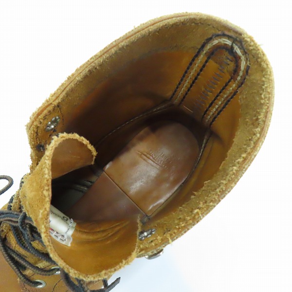 実際に弊社で買取させて頂いたRED WING/レッドウィング IRON RANGE/アイアンレンジブーツ 8113/9Dの画像 4枚目