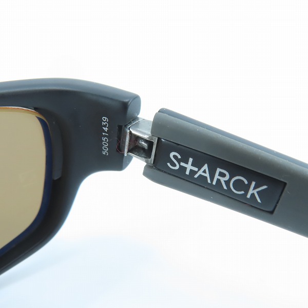 実際に弊社で買取させて頂いたalain mikli×STARCK EYES/アランミクリ×スタルクアイズ ALUX アルミ合金 メタルフレーム 遮光レンズ サングラス P0602.01の画像 4枚目
