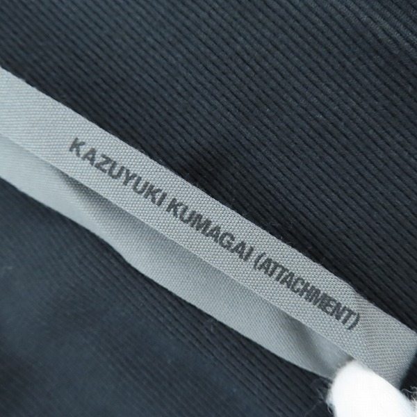 実際に弊社で買取させて頂いた【未使用】KAZUYUKI KUMAGAI ATTACHMENT/カズユキクガマイ アタッチメント タンクトップ ブラック/1の画像 2枚目