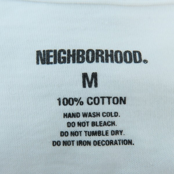 実際に弊社で買取させて頂いたNEIGHBORHOOD/ネイバーフッド /長袖Tシャツ/ロンT ホワイト Mの画像 2枚目