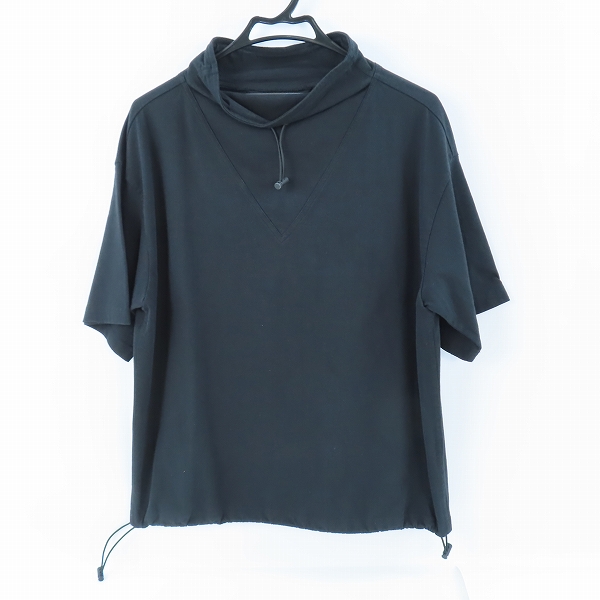 実際に弊社で買取させて頂いたBOTTEGAVENETA/ボッテガヴェネタ 22SS ドロー ストリング/Vステッチ ボトルネック 半袖 Tシャツ 707806 VF1U0/XS