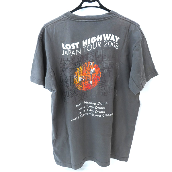 実際に弊社で買取させて頂いたBON JOVI/ボンジョビ 2008年 LOST HIGHWAY JAPAN TOUR Tシャツ/ロストハイウェイ ヴィンテージ ツアー バンド Tシャツ/XLの画像 1枚目