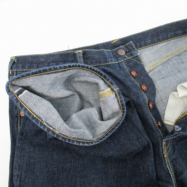 実際に弊社で買取させて頂いたEVISU/エヴィス GENES OSAKA サガラ刺繡 カモメプリント デニムパンツ/40の画像 4枚目