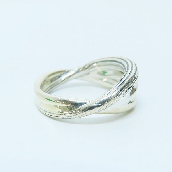 実際に弊社で買取させて頂いたBOTTEGA VENETA/ボッテガヴェネタ Ag925/シルバー925 グリーンエナメル リング 629612 V5081/16号の画像 4枚目