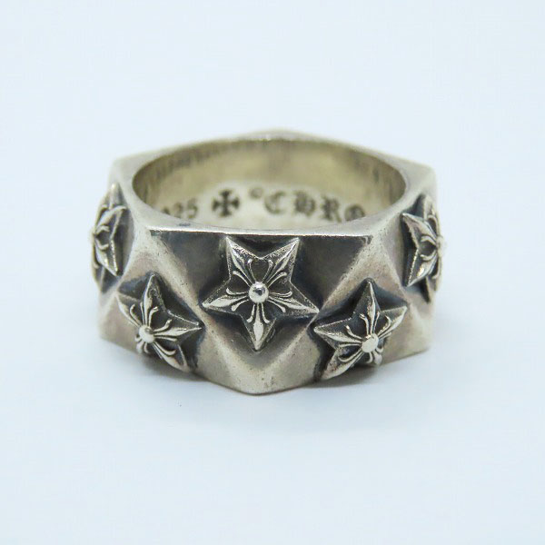 実際に弊社で買取させて頂いたCHROME HEARTS/クロムハーツ 5P/5ポイント スター ペンタゴン リング 17.5号の画像 2枚目