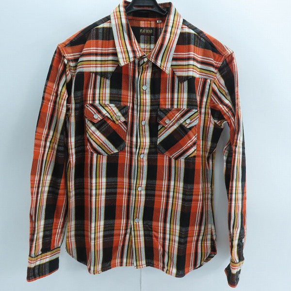 実際に弊社で買取させて頂いたTHE FLAT HEAD/フラットヘッド チェック柄 ウエスタンシャツ /40