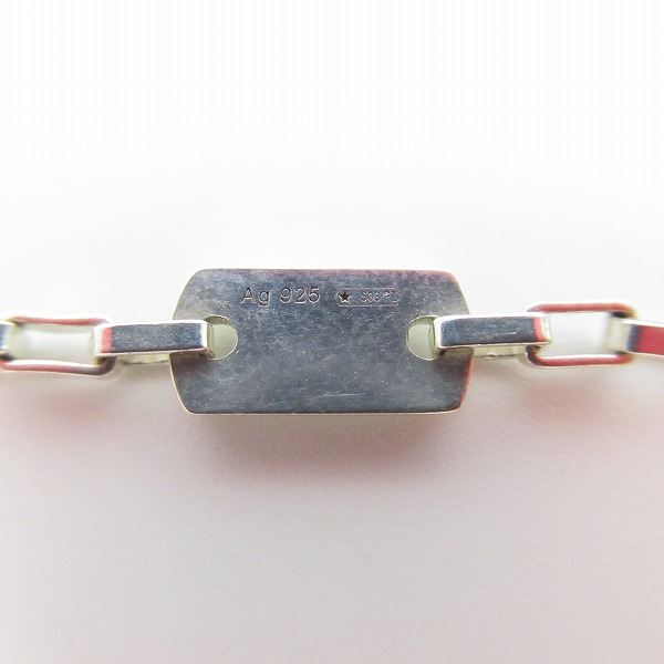 実際に弊社で買取させて頂いたGUCCI/グッチ Gロゴ Wプレート シルバー ネックレスの画像 6枚目