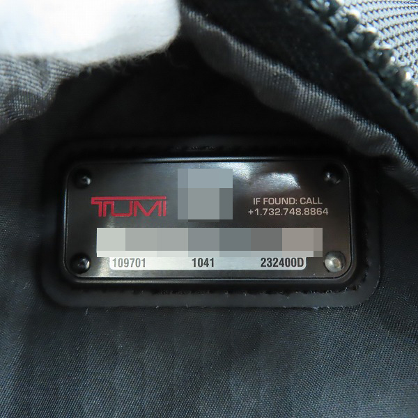 実際に弊社で買取させて頂いたTUMI/トゥミ ALPHA BRAVO/アルファブラボー 232400Dの画像 4枚目