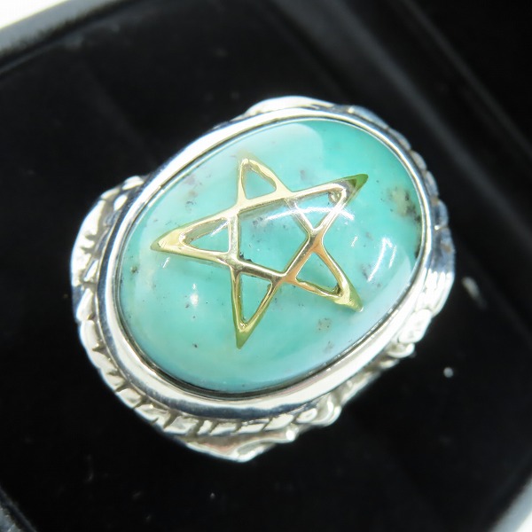 実際に弊社で買取させて頂いたALEX STREETER エンジェルハートリング スプリングリミテッド ターコイズ 18K リバイバルスター/14.5号