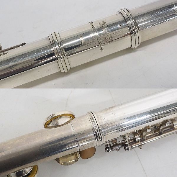実際に弊社で買取させて頂いたYAMAHA/ヤマハ YFL211S/YFL-211S フルート 頭部管 SILVER刻印有り Eメカ付 ハードケース付の画像 3枚目