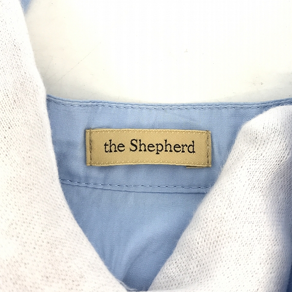 実際に弊社で買取させて頂いたthe shepherd UNDERCOVER/ザ シェパード アンダーカバー スタンドカラーシャツ B.LIGHT BLUE US1B4401/3の画像 2枚目