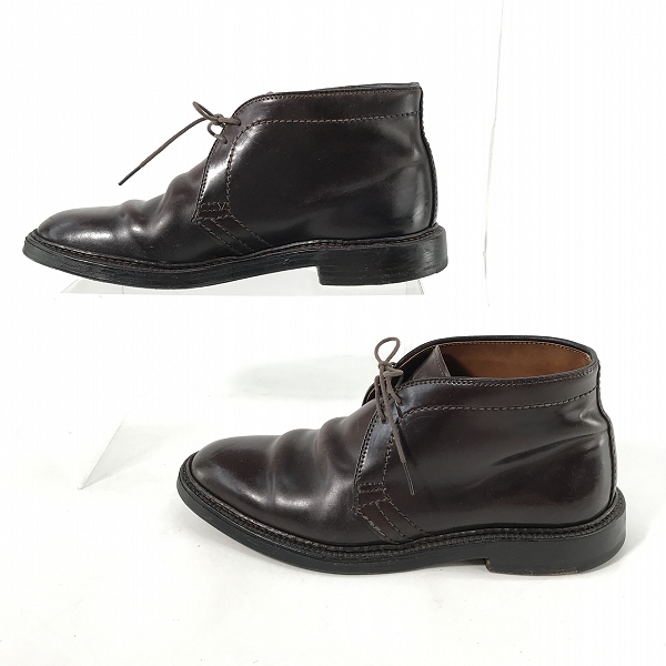 実際に弊社で買取させて頂いたAlden/オールデン コードバンレザー チャッカブーツ 1339/6の画像 3枚目
