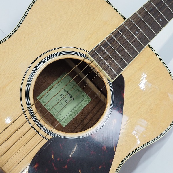 実際に弊社で買取させて頂いた★YAMAHA/ヤマハ FS820 アコースティックギター/アコギ ソフトケース付の画像 5枚目
