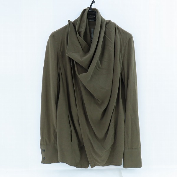 実際に弊社で買取させて頂いたKAZUYUKI KUMAGAI ATTACHMENT/カズユキクガマイ アタッチメント ラップ カーディガン/1