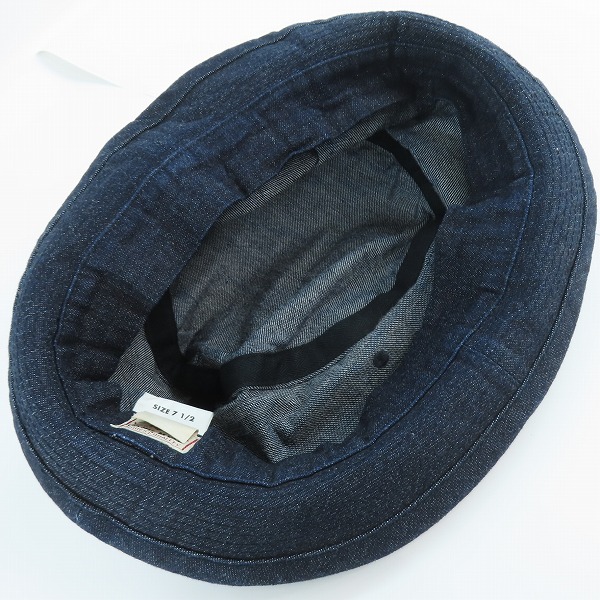 実際に弊社で買取させて頂いたSUGAR CANE/シュガーケーン 10oz. デニム ポークハット/帽子 SC02466/7 1/2 の画像 4枚目