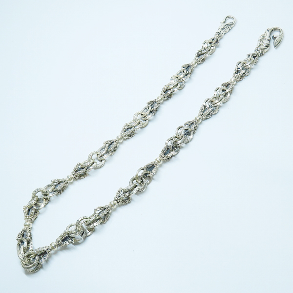 実際に弊社で買取させて頂いた【ギャラ付き】ZOCALO/ソカロ silver950/シルバー ダブルリンク バード ドージェ ウォレットチェーンの画像 6枚目