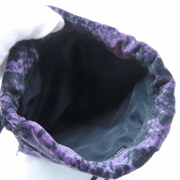 実際に弊社で買取させて頂いたWACKO MARIA×PORTER/ワコマリア×ポーター パイソン柄 巾着バッグの画像 7枚目